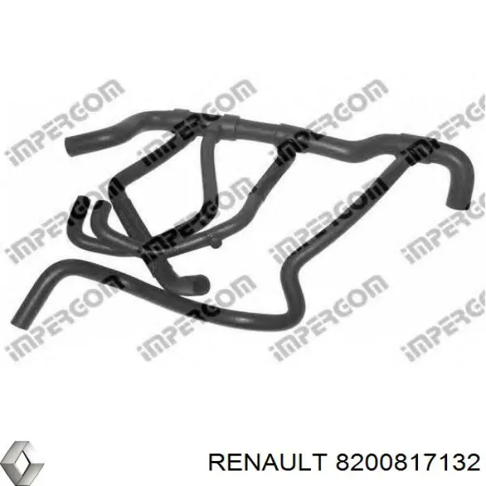 8200817132 Renault (RVI) mangueira (cano derivado inferior do radiador de esfriamento)