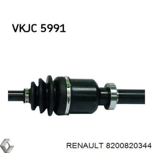 Привод передний правый Renault (RVI) 8200820344 цена, от 103.15 USD