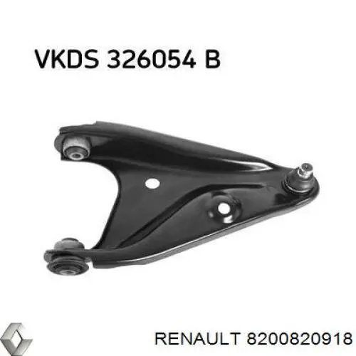 Купить 8200820918 Renault (RVI) Нижний правый рычаг передней подвески