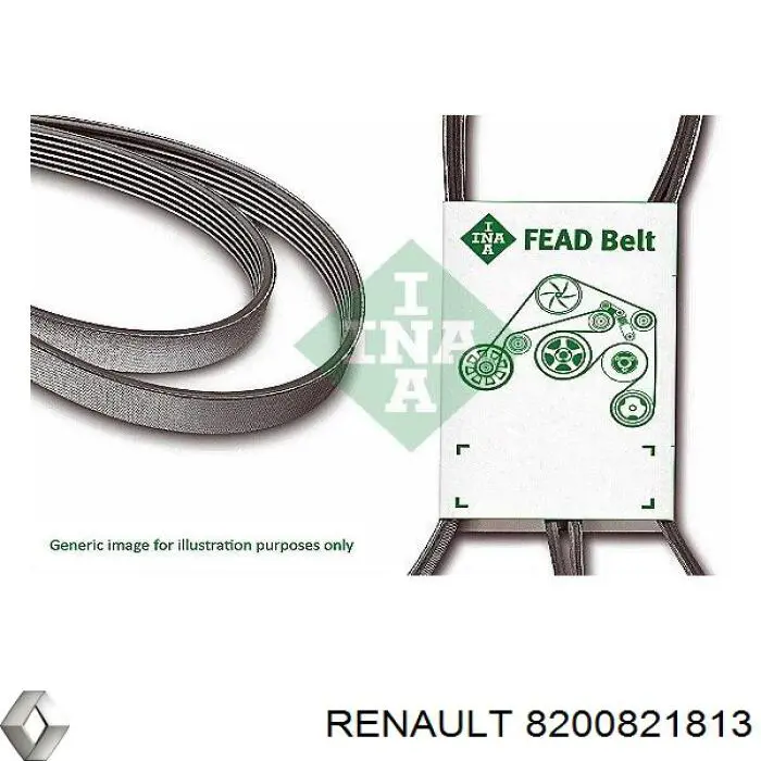 Ремень генератора 8200821813 Renault (RVI)