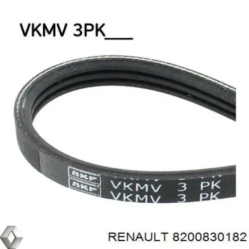 Ремень генератора 8200830182 Renault (RVI)