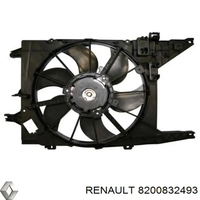 8200832493 Renault (RVI) электровентилятор охлаждения в сборе (мотор+крыльчатка)