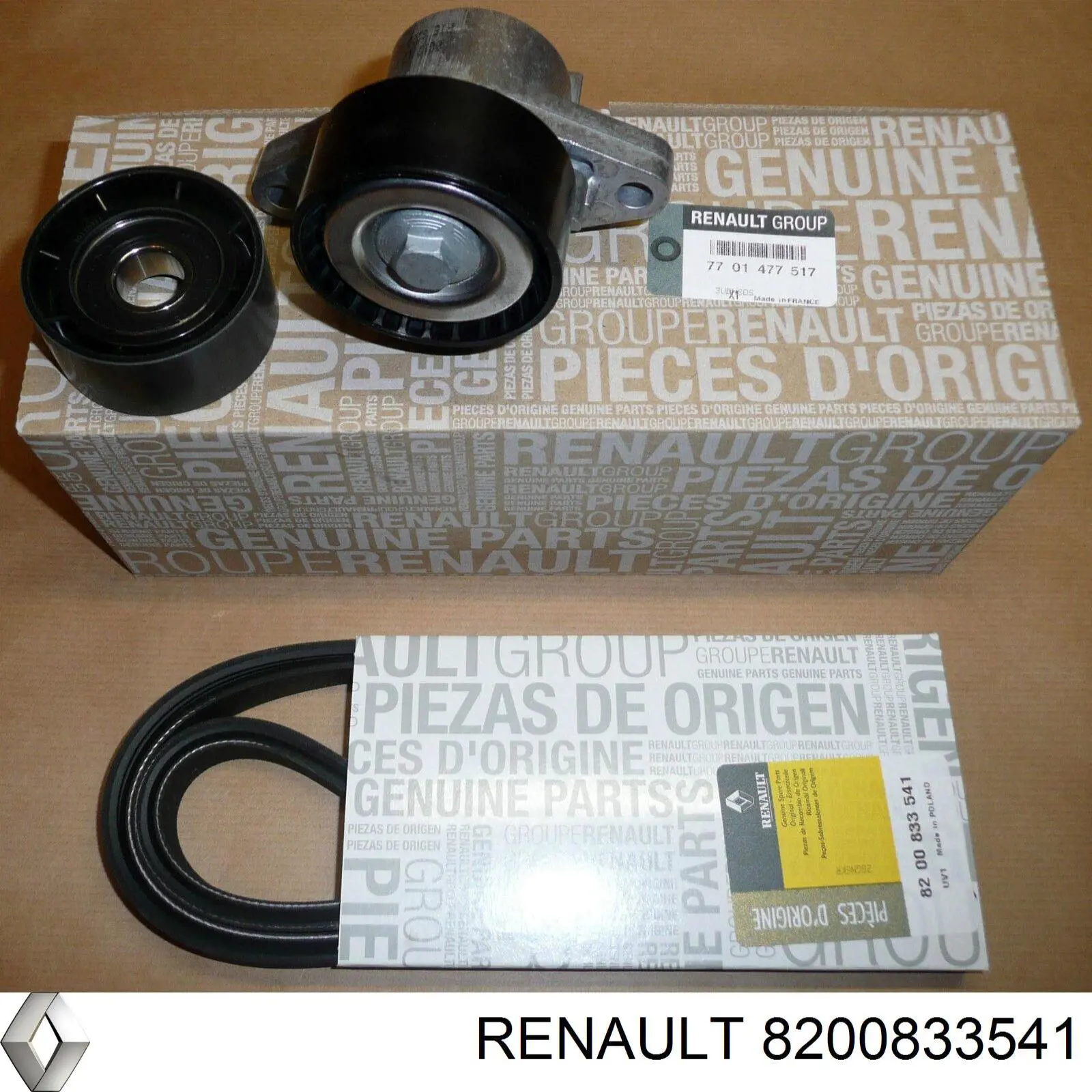 Ремень генератора 8200833541 Renault (RVI)