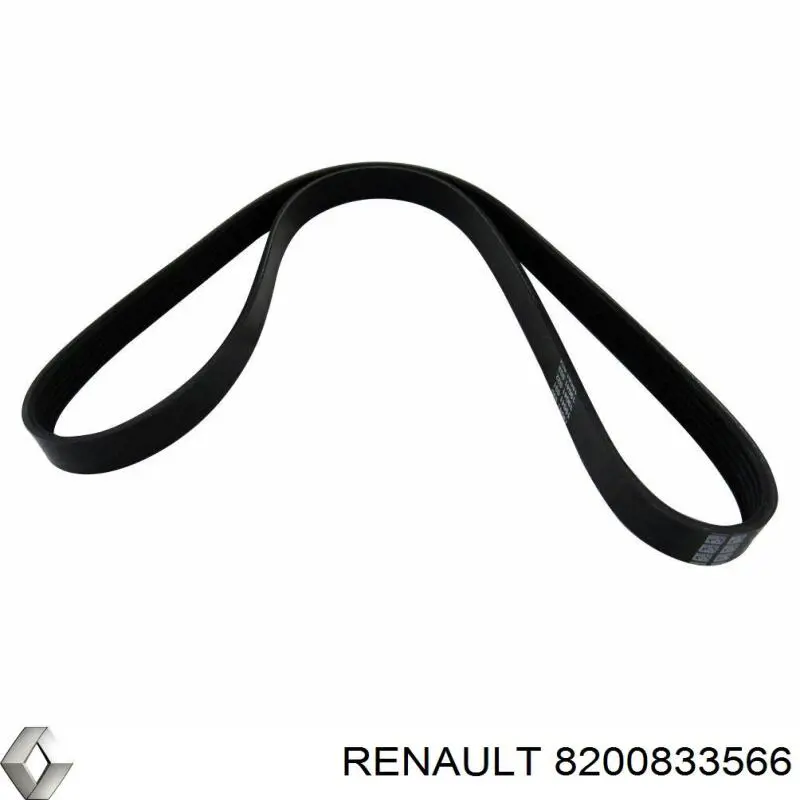 Клиновый ремень Renault (RVI) 8200833566 цена, от 12.37 USD