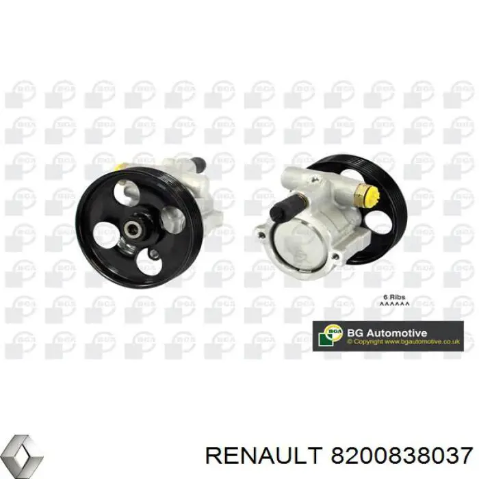 Купить 8200838037 Renault (RVI) Насос рулевого управления