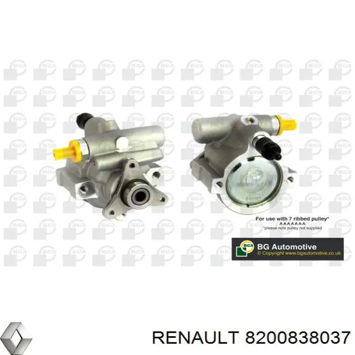 8200838037 Renault (RVI) bomba da direção hidrâulica assistida