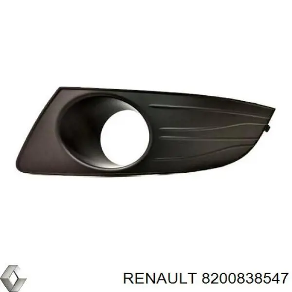 8200838547 Renault (RVI) tampão (grelha das luzes de nevoeiro do pára-choque dianteiro esquerdo)