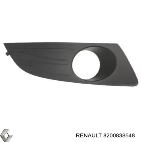 Заглушка, решетка противотуманных фар бампера переднего, правая Renault (RVI) 8200838548 цена, от 6.42 USD