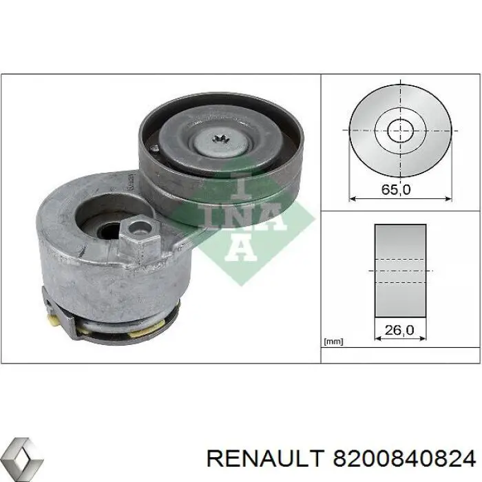 8200840824 Renault (RVI) натяжитель приводного ремня