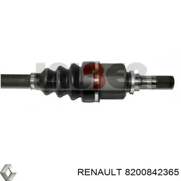 Полуось (привод) передняя левая 8200842365 Renault (RVI)