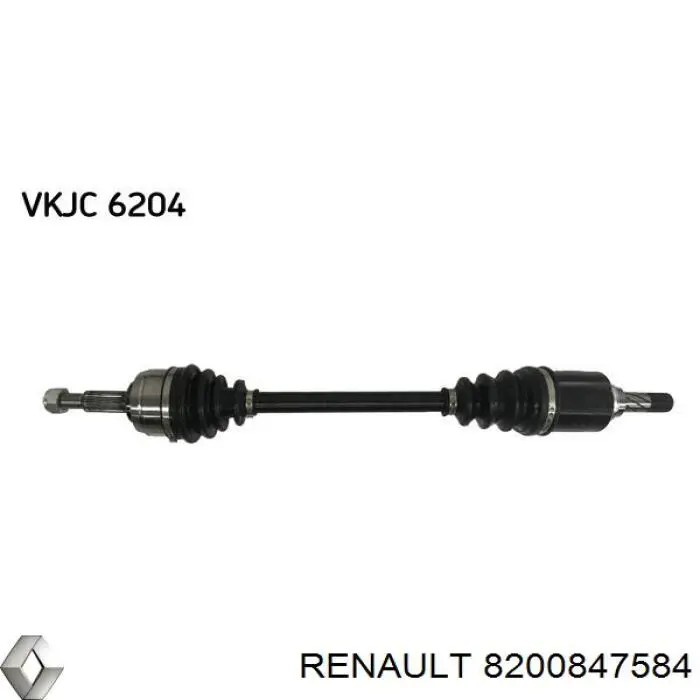 8200847584 Renault (RVI) semieixo (acionador dianteiro esquerdo)