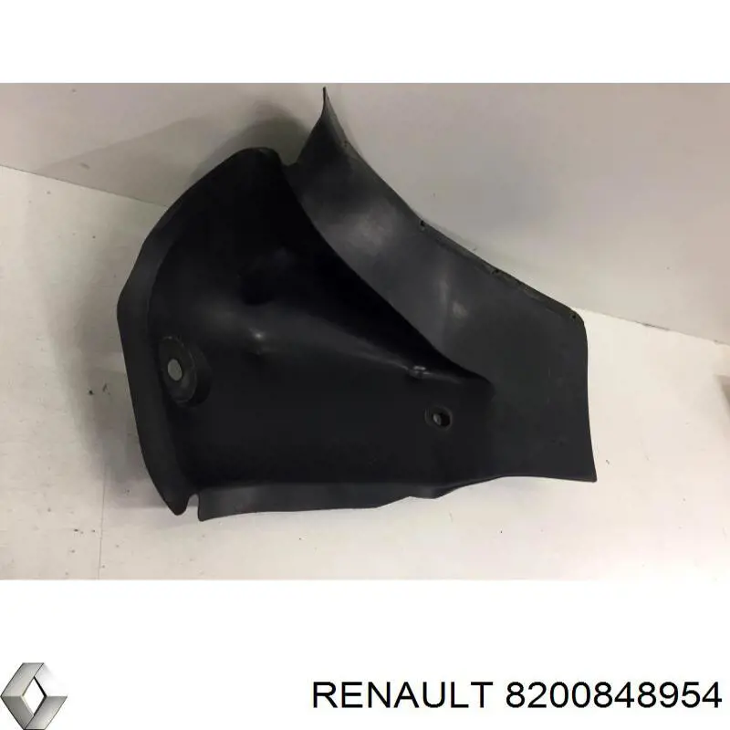 8200848954 Renault (RVI) guarda-barras esquerdo traseiro do pára-lama traseiro