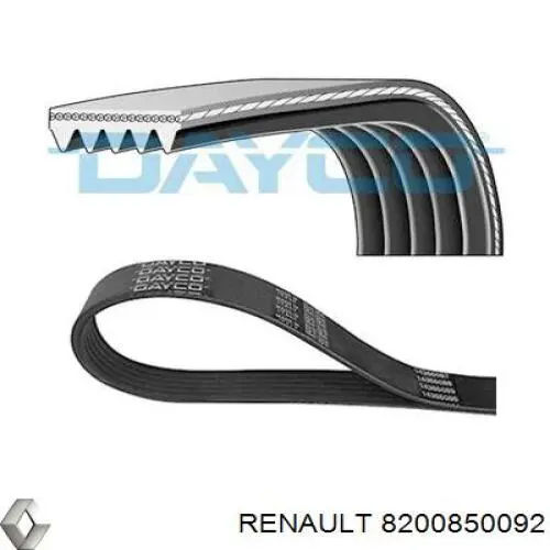 Клиновый ремень Renault (RVI) 8200850092 цена, от 8.64 USD