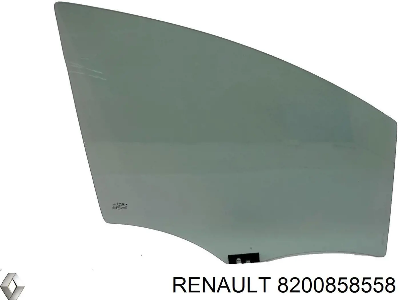 Vidro da porta dianteira direita para Renault Modus (JP0)