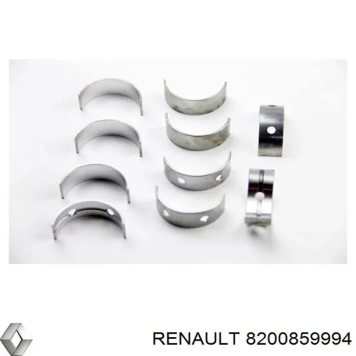 8200859994 Renault (RVI) вкладыши коленвала коренные, комплект, стандарт (std)