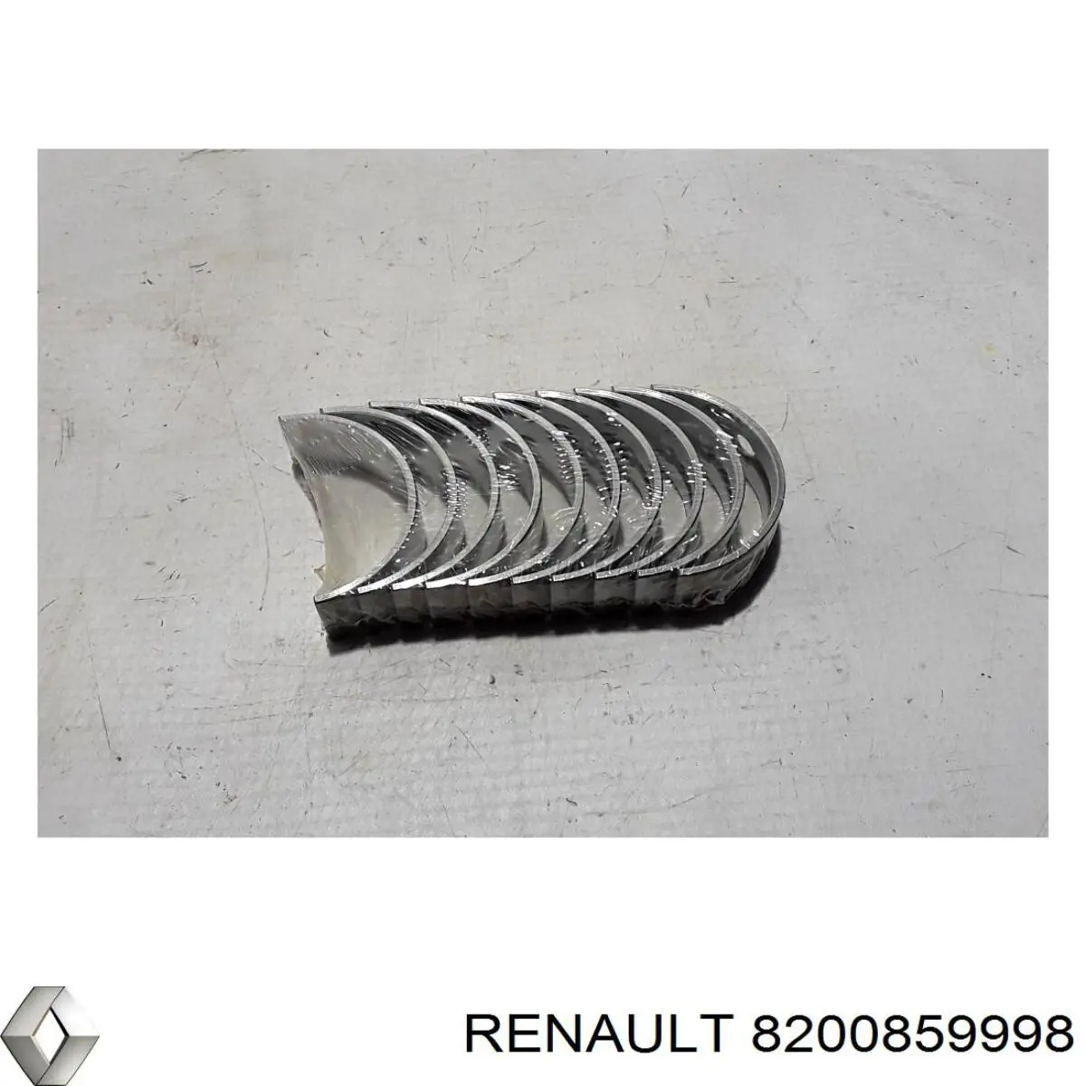 8200859998 Renault (RVI) вкладыши коленвала коренные, комплект, стандарт (std)