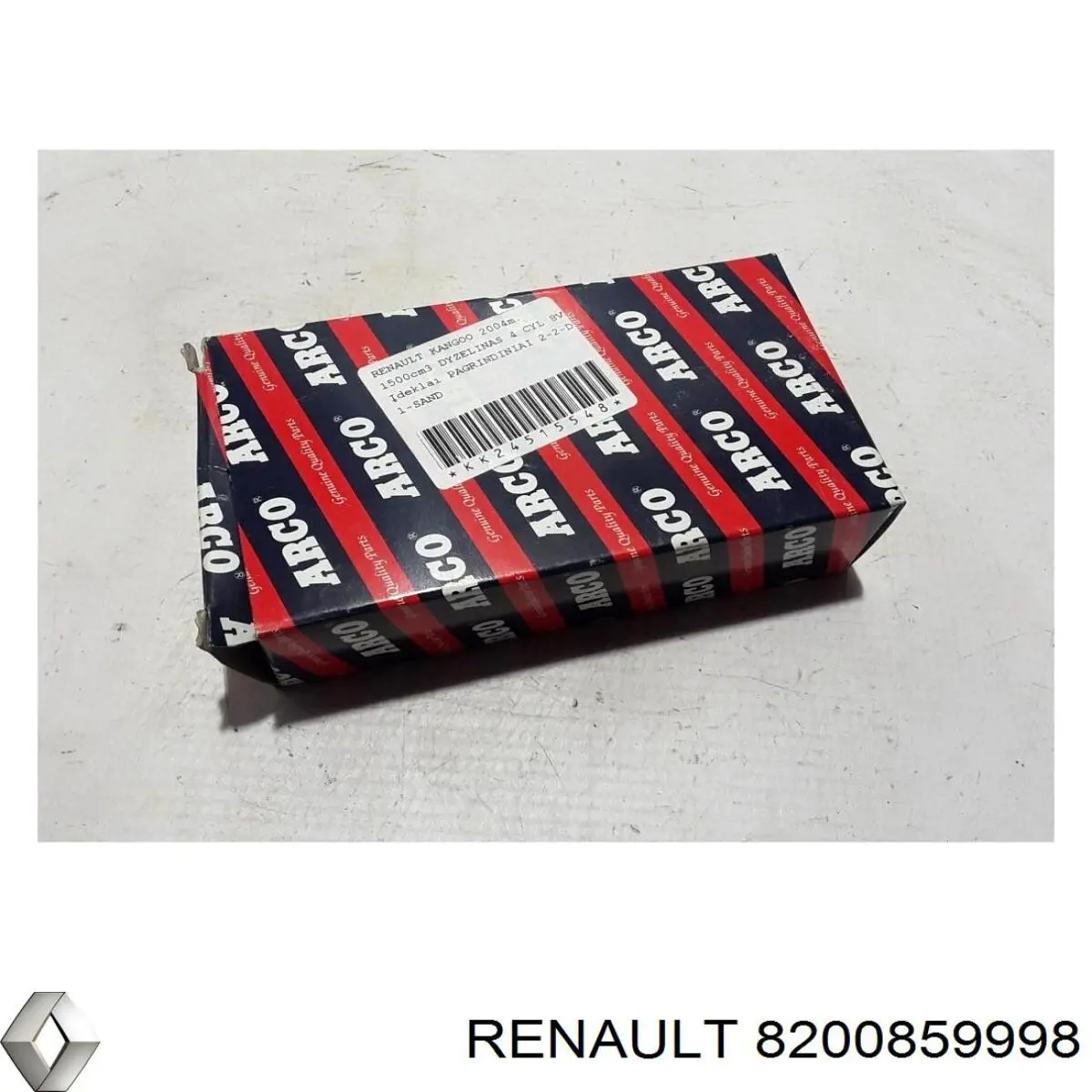 Juego de cojinetes de cigüeñal, estándar, (STD) 8200859998 Renault (RVI)