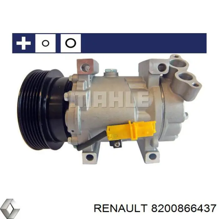 8200866437 Renault (RVI) Compressor de aparelho de ar condicionado