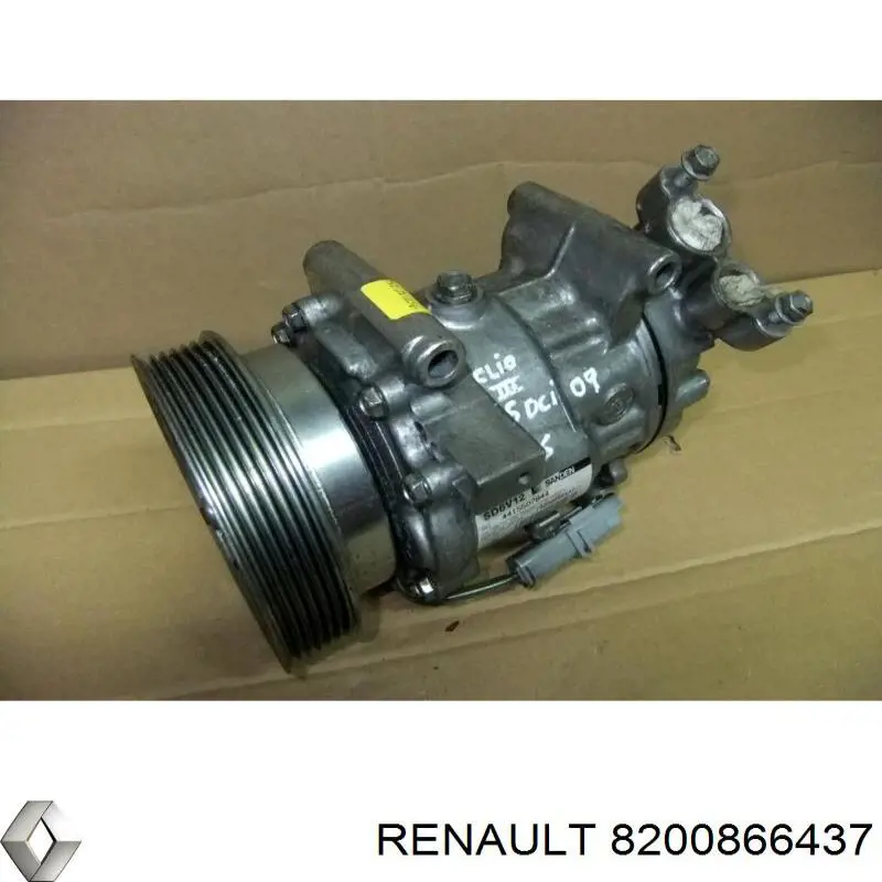 Compressor de aparelho de ar condicionado 8200866437 Renault (RVI)