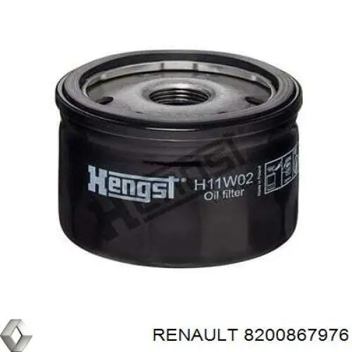 Filtro de aceite 8200867976 Renault (RVI)