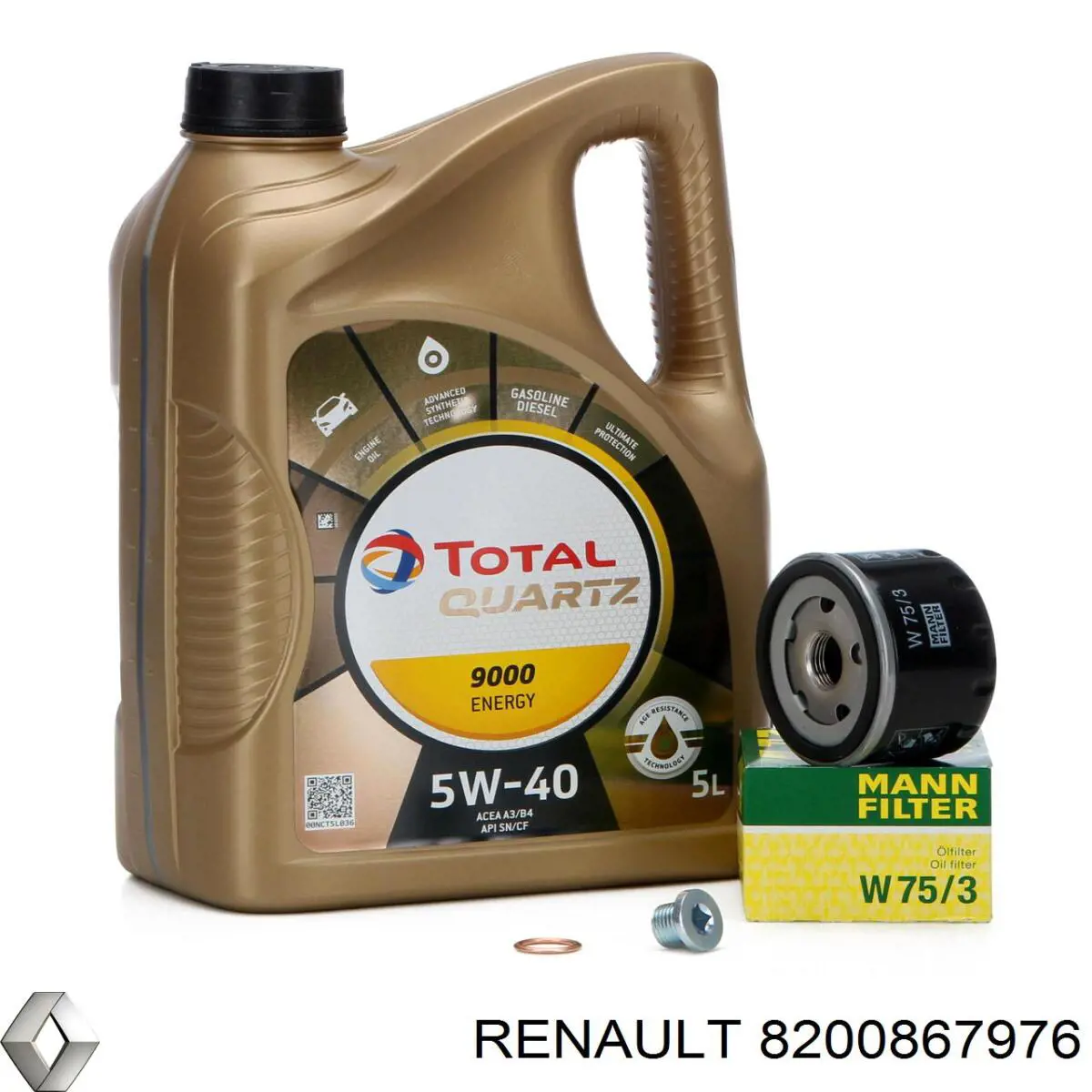 Фильтр масла Renault (RVI) 8200867976
