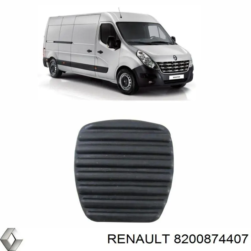 8200874407 Renault (RVI) накладка педали тормоза