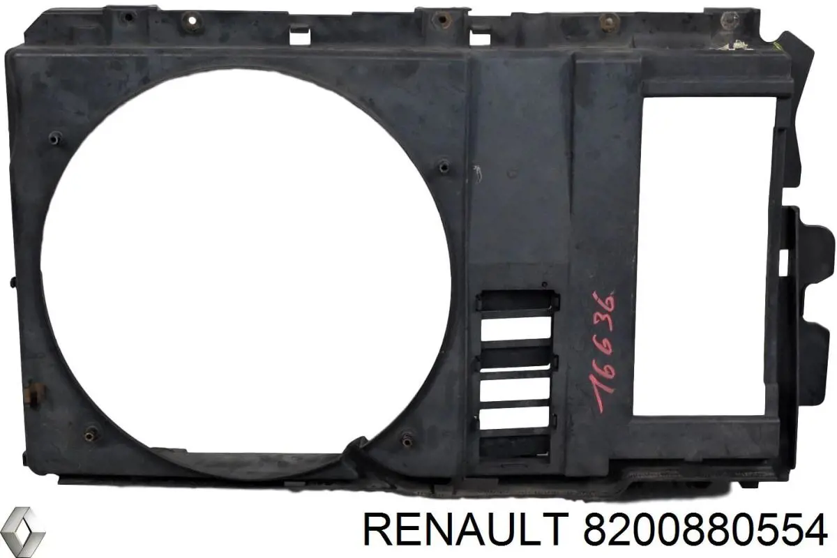8200880554 Renault (RVI) Диффузор радиатора охлаждения в сборе с мотором