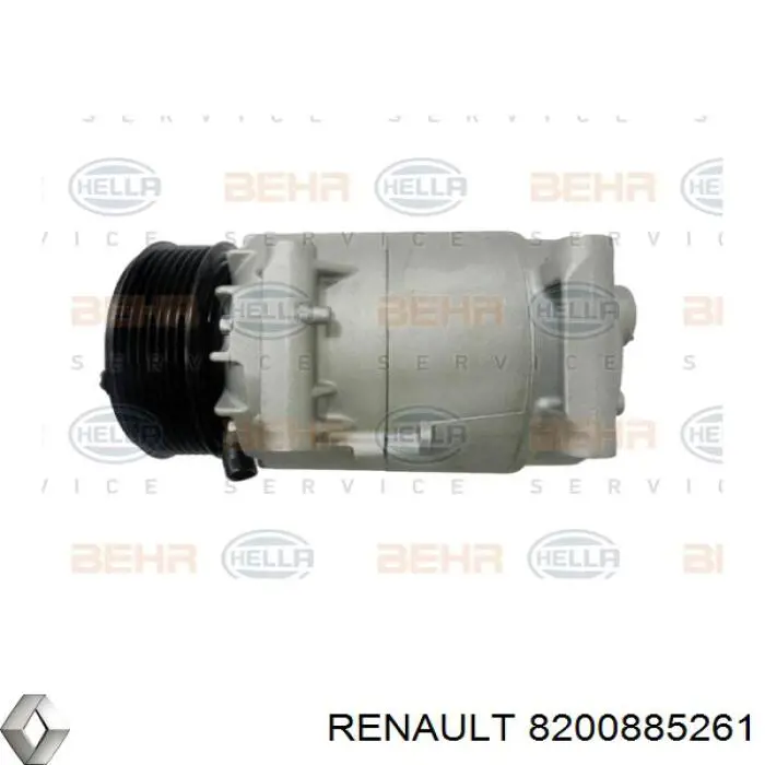 Компрессор кондиционера 8200885261 Renault (RVI)