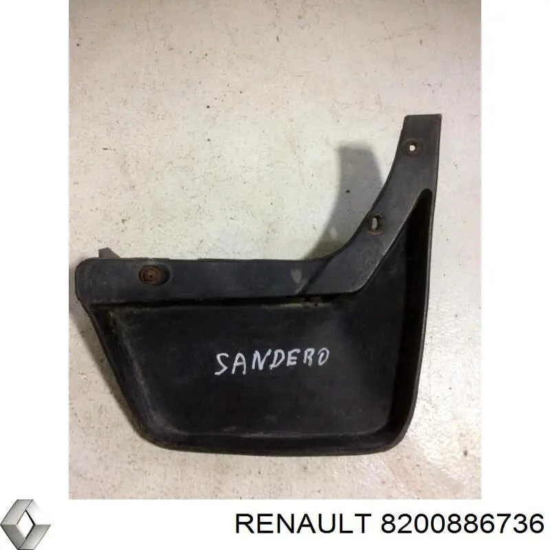 8200886736 Renault (RVI) брызговик задний левый