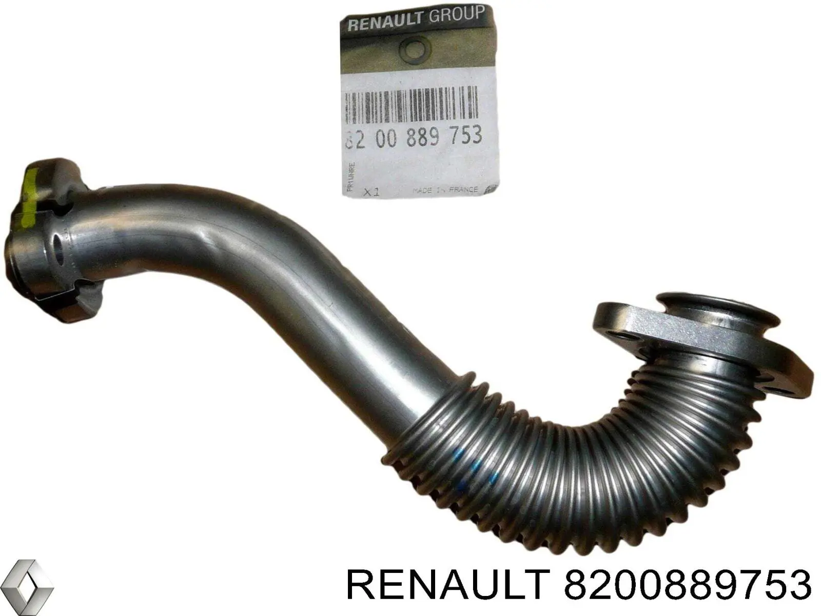 8200889753 Renault (RVI) патрубок системы рециркуляции отработавших газов egr