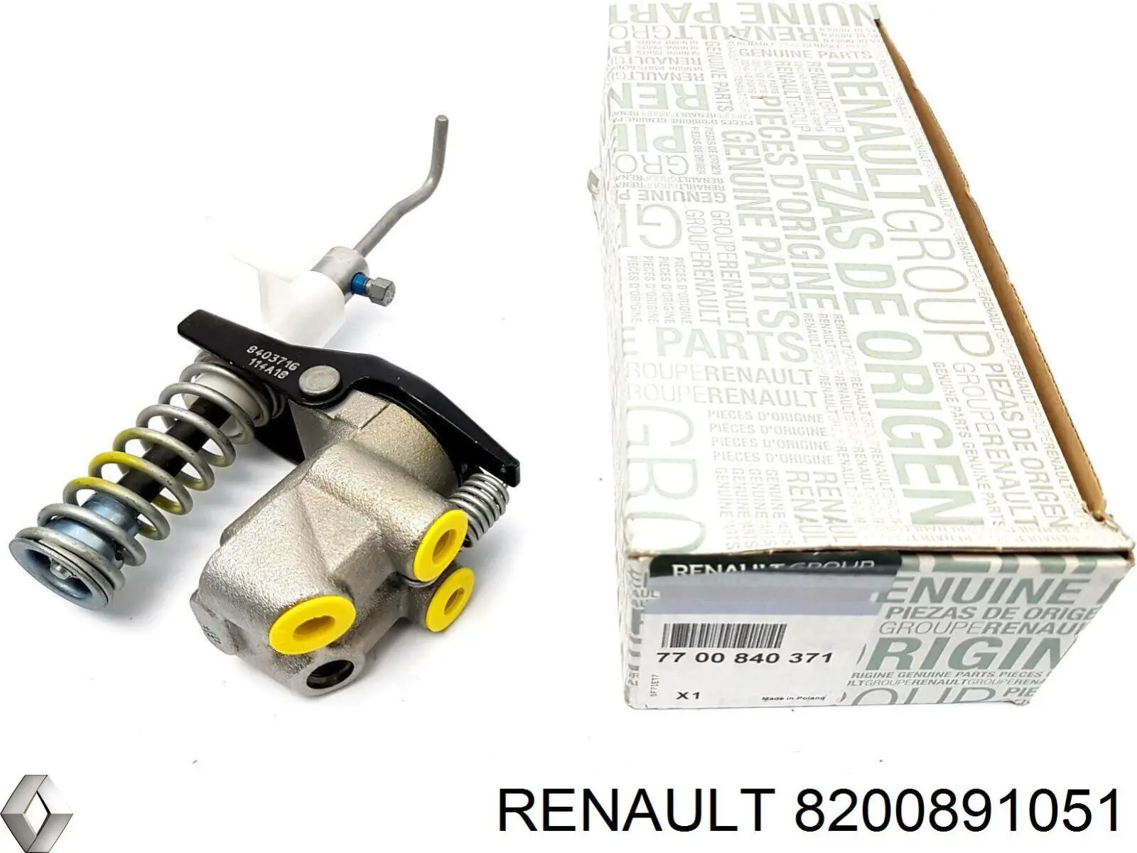 Regulador de pressão dos freios (regulador das forças de frenagem) para Renault Kangoo (FW0)