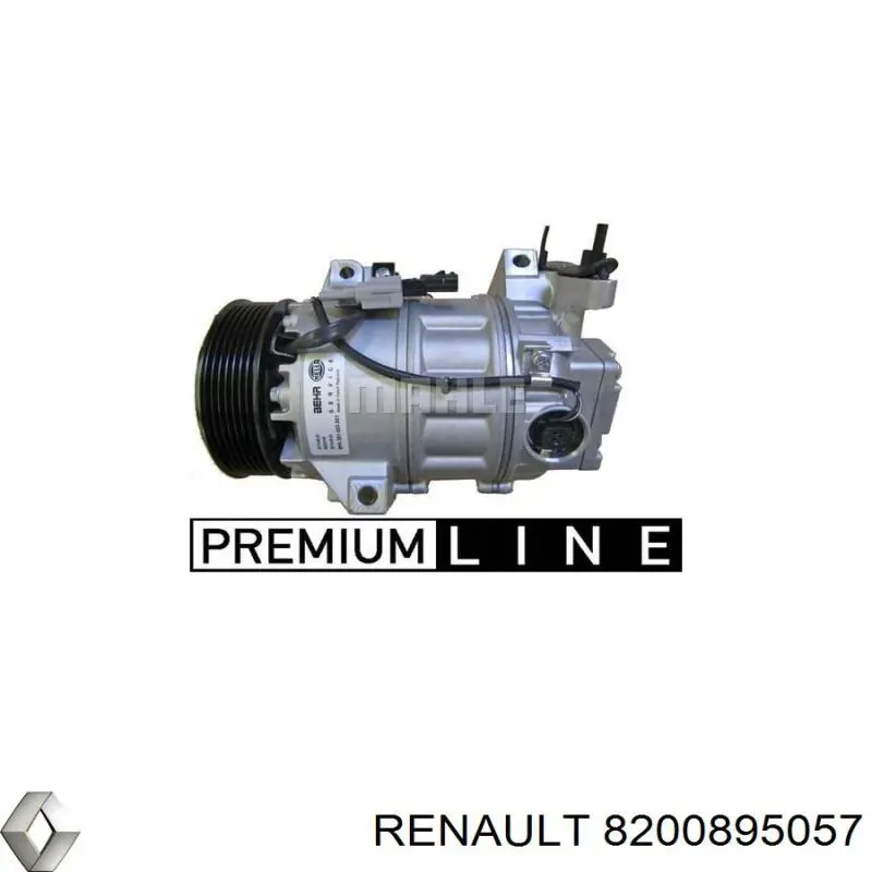 Компрессор кондиционера 8200895057 Renault (RVI)