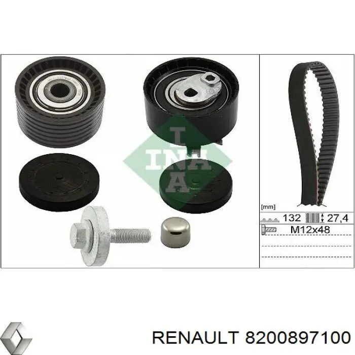 8200897100 Renault (RVI) ремень грм