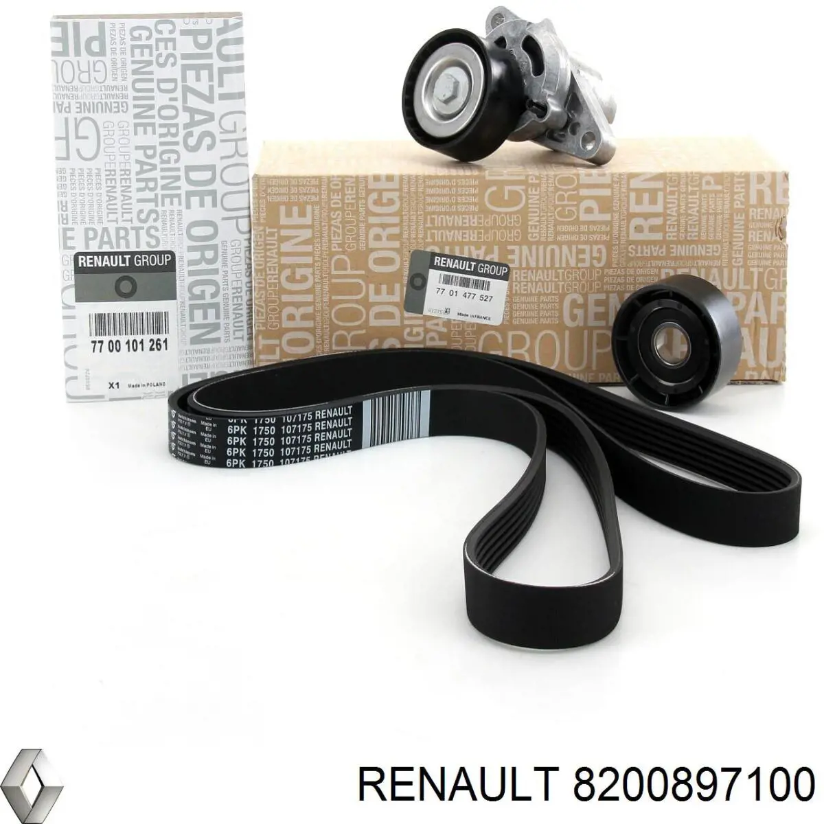 Зубчатый ремень Renault (RVI) 8200897100 цена, от 27.75 USD