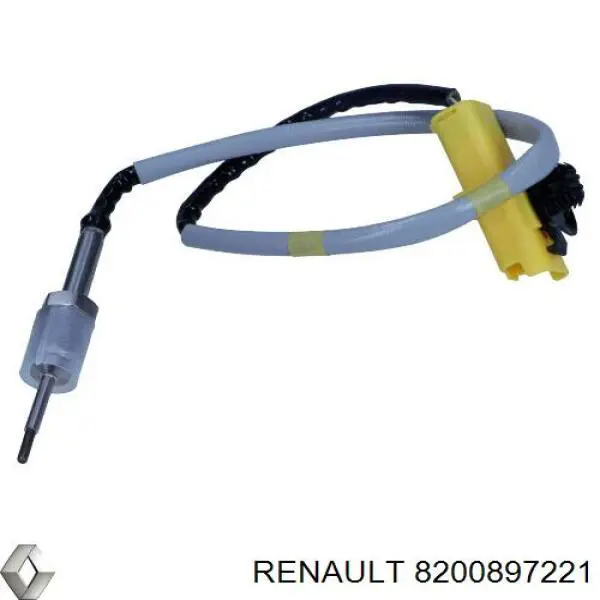 Датчик температуры отработавших газов (ОГ), перед турбиной 8200897221 Renault (RVI)
