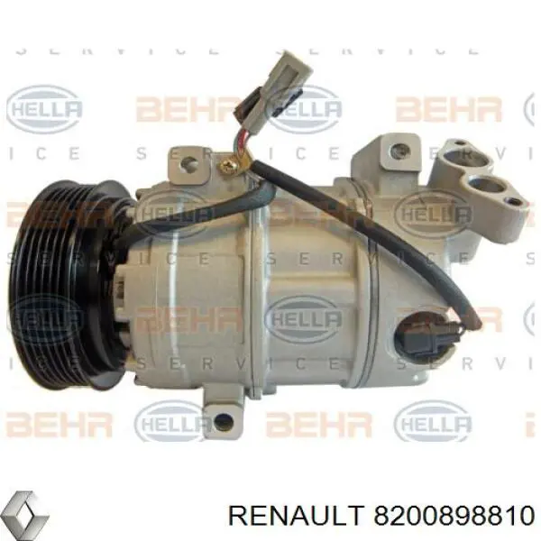 Компрессор кондиционера 8200898810 Renault (RVI)