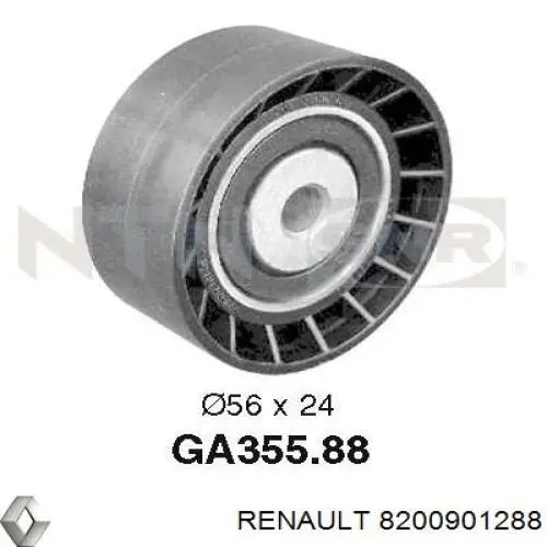 Натяжной ролик Renault (RVI) 8200901288 цена, от 12.33 USD
