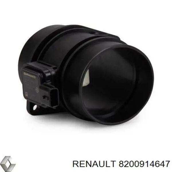 8200914647 Renault (RVI) sensor de fluxo (consumo de ar, medidor de consumo M.A.F. - (Mass Airflow))