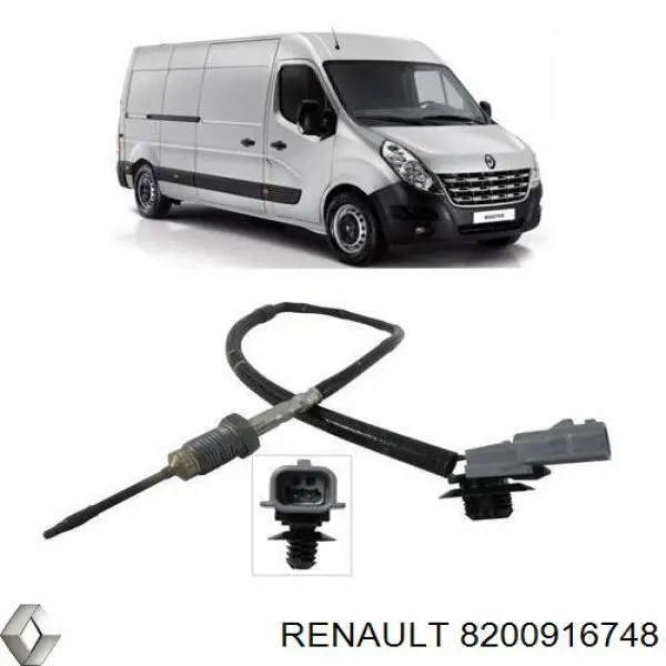 8200916748 Renault (RVI) Датчик температуры в катализаторе