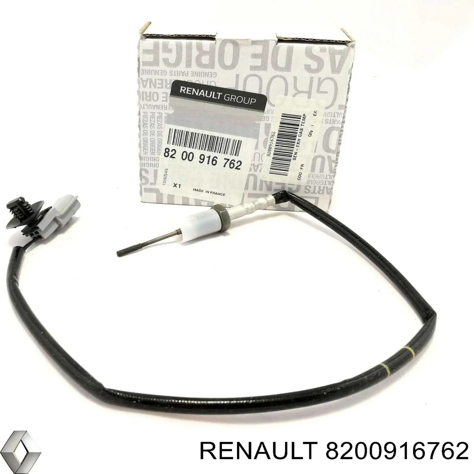 Купить 8200916762 Renault (RVI) Датчик температуры отработавших газов (ОГ), до катализатора