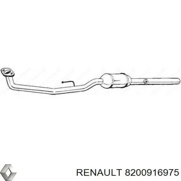 8200916975 Renault (RVI) труба приемная (штаны глушителя передняя)