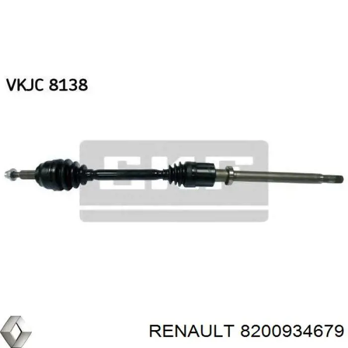 Купить 8200934679 Renault (RVI) Вал приводной правый