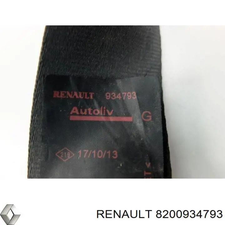 Ремень безопасности передний левый Renault (RVI) 8200934793 цена, от 9.86 USD
