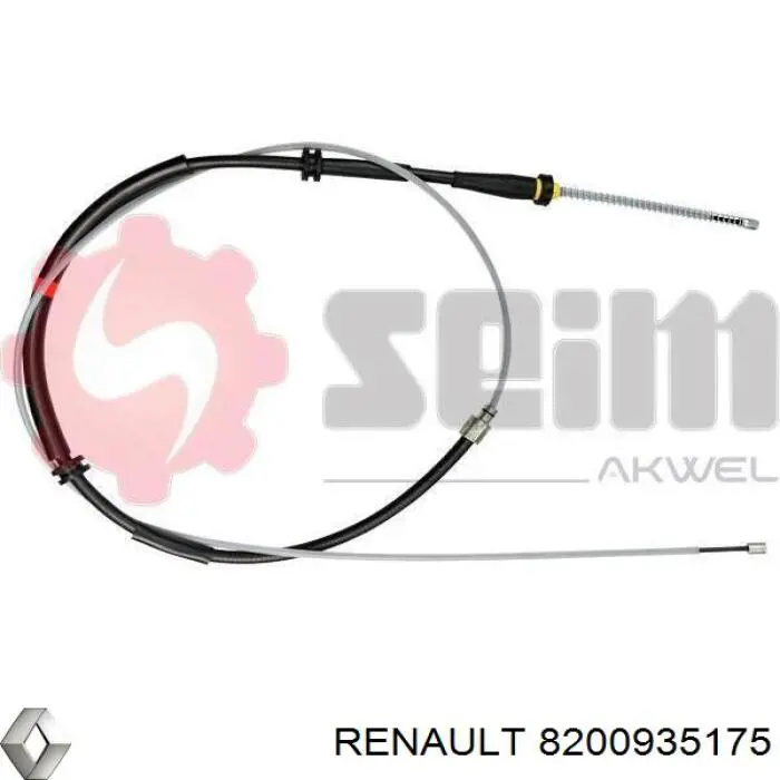 Задний трос ручника Renault (RVI) 8200935175 цена, от 19.39 USD