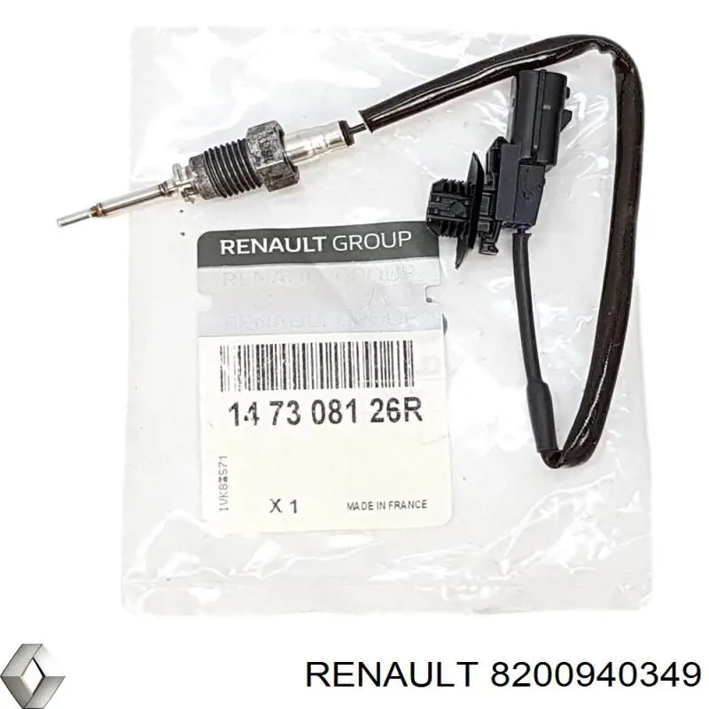 Датчик температуры отработавших газов после сажевого фильтра Renault (RVI) 8200940349