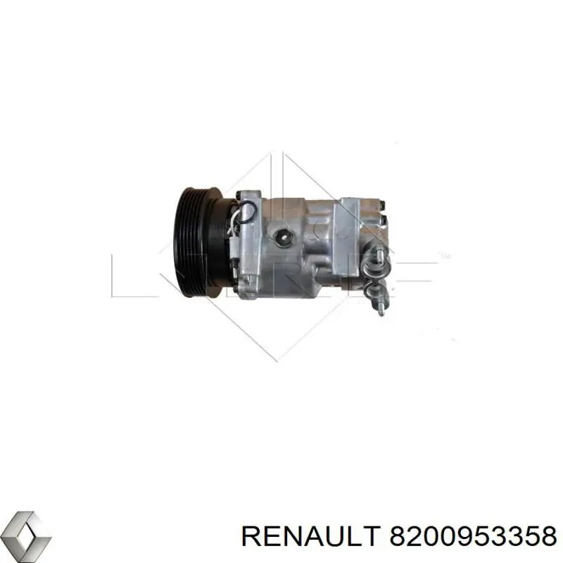 Компрессор кондиционера 8200953358 Renault (RVI)