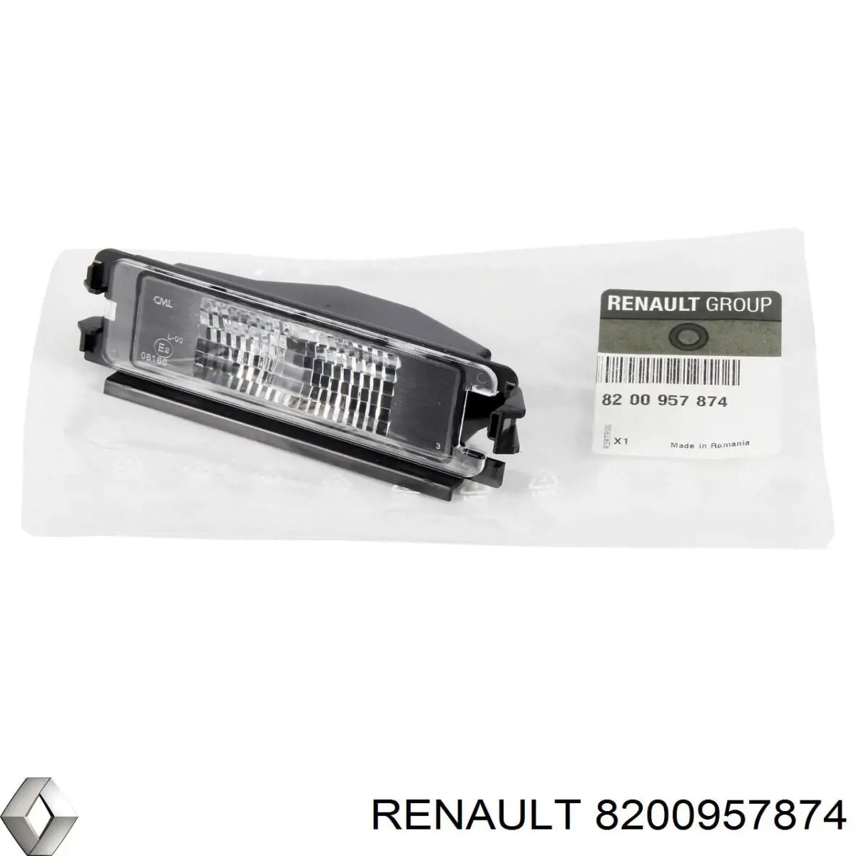Фонарь подсветки заднего номера Renault (RVI) 8200957874 цена, от 14.19 USD