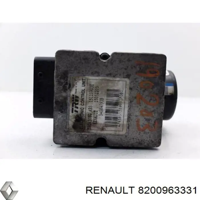 8200963331 Renault (RVI) unidade hidráulico de controlo abs