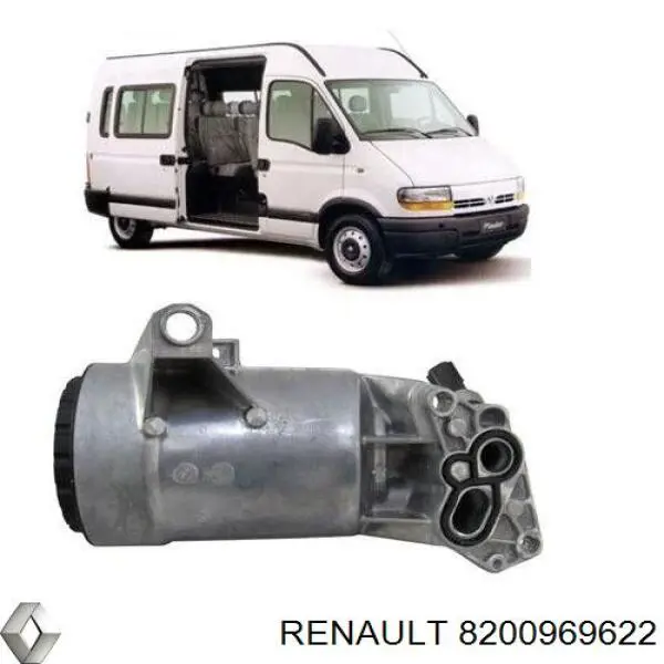 Корпус масляного фильтра 8200969622 Renault (RVI)
