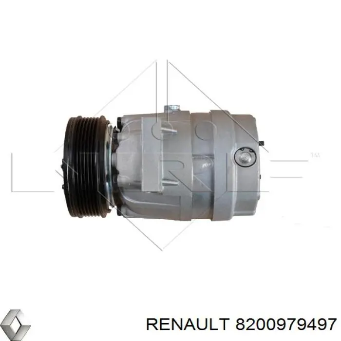 Compresor de aire acondicionado 8200979497 Renault (RVI)